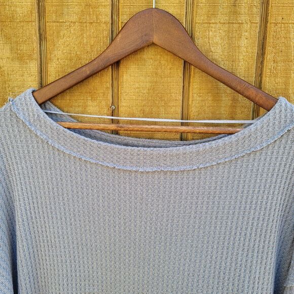 Free People We The Free North Shore Tunic Waffle Knit Tunic Grey Womens Size XS - Picture 2 of 9